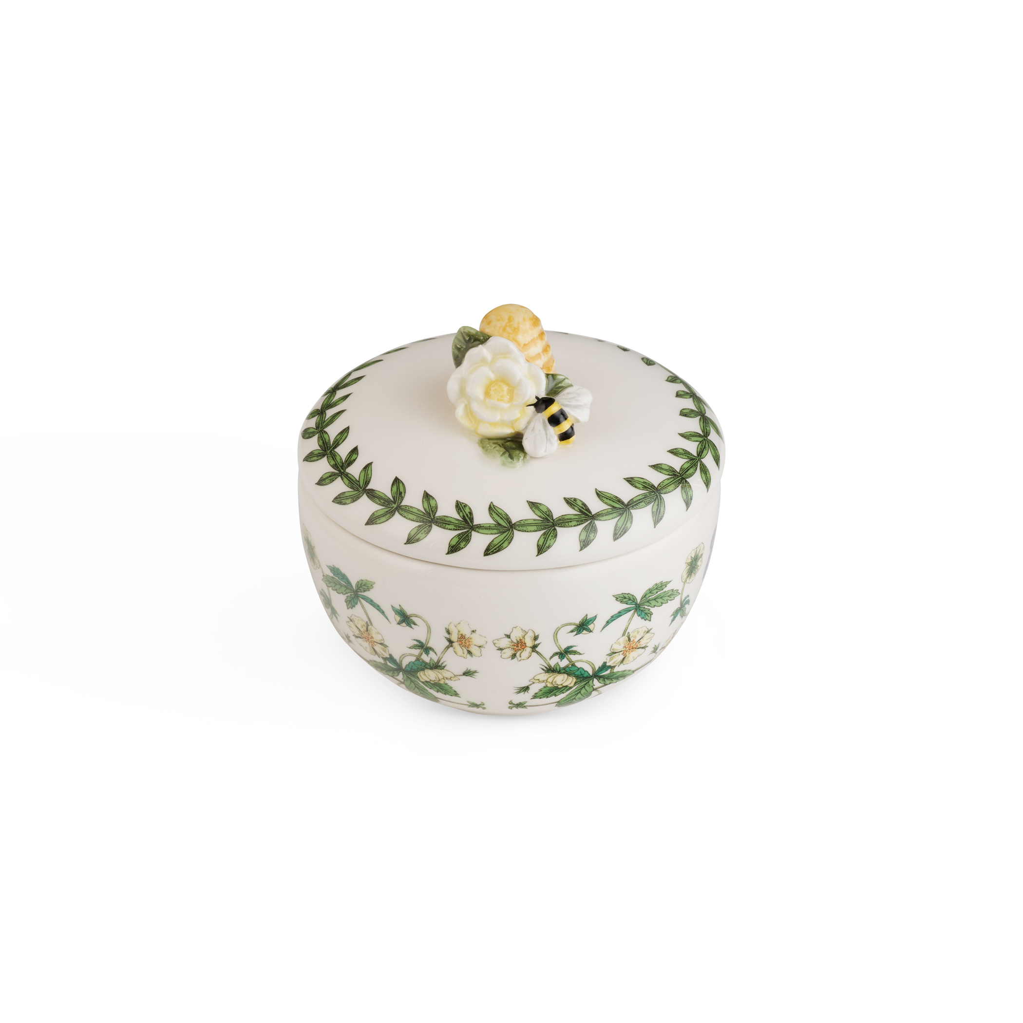 Botanic Garden Bouquet Bumblee Bee Trinket Box image number null